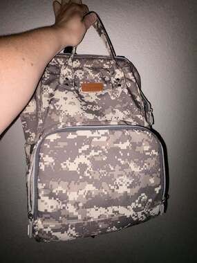 Ankommling Multi-Function Camouflage Waterproof Diaper Bag Backpack